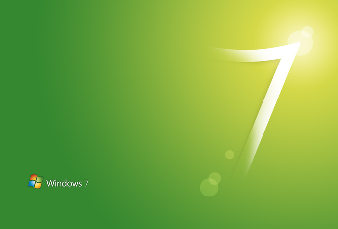 windows seven 7, style, computers, green