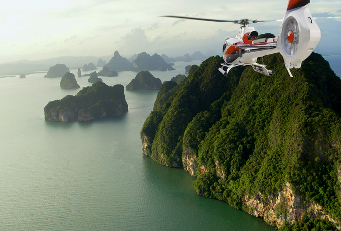 Helicopter, thailand, phuket