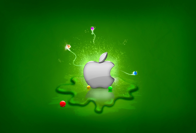 Apple, splash, 