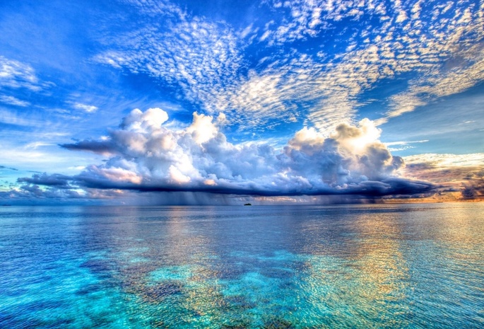 Море Облака Фото
