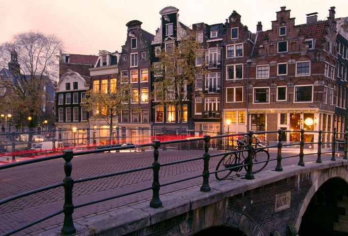 , amsterdam, netherlands, Prinsengracht and brouwersgracht canals