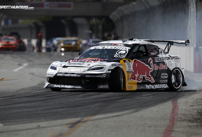 red bull, formula drift, rx-8, Mazda, drift, speedhunters, long beach