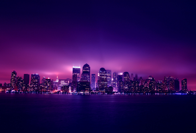 night, , , , city, manhattan, New york, , 