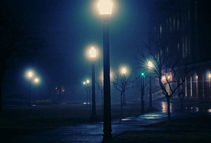 , night, foggy, , , 