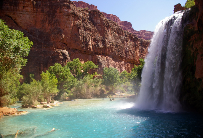 , havasupai reservation, , , , hava-sui falls