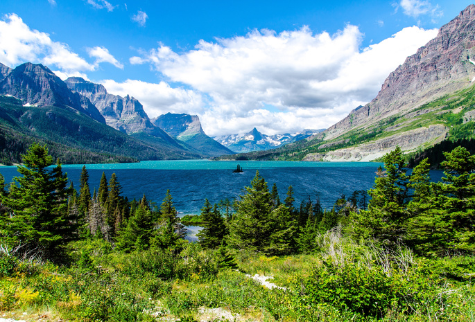 , Saint mary lake, , glacier national park, , 