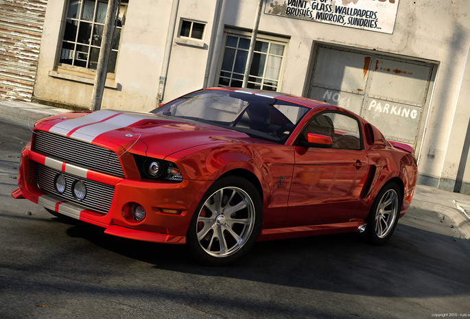 3d, 2010, Mustang