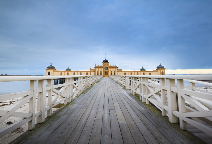 sea, , sky, bath, , , , , blue, Sweden, pier