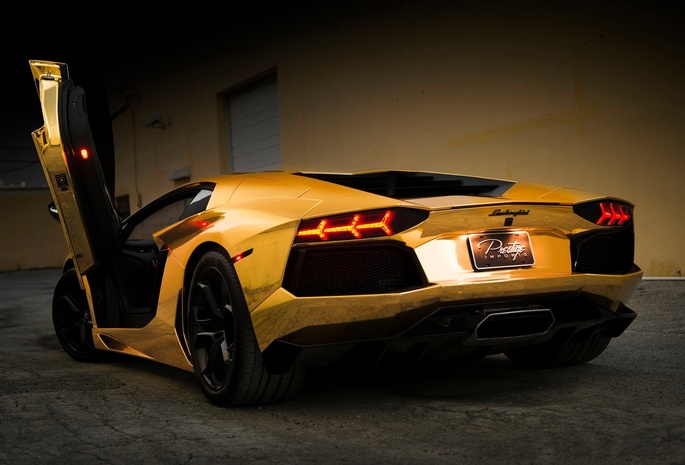 , , gold, , aventador, , Lamborghini, 