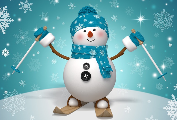 winter, snowman, ,  , snow