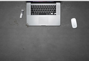 Apple, macbook, magic mouse, remote, ноутбук, мышка