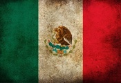 Флаг, Мексика, орел, цвета, полоски
