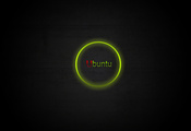 ubuntu, операционная система, эмблема, минимализм, круг, лого, зеленый, над ...