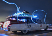 Ghostbusters, ecto-1, cadillac miller meteor,   