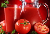 Сок, красный, томаты