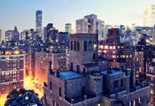 -, nyc, , new york city, Upper east side, , usa, twilight