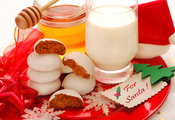 christmas cookies, cakes, holiday, Beautiful, christmas, for santa, drink,  ...