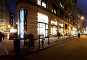 New york, nyc, , madison square park area, panoramic, night, -,  ...