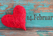 сердце, стол, 14 февраля