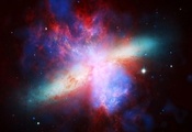 сигара, m82, созвездие, галактика