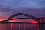  -, river, twilight, new jersey, sunset, bayonne bridge, ,  ...