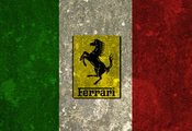 гарцующий жеребец, флаг, Италия, феррари, italia, ferrari