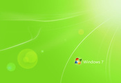 windows 7, свет, минимализм, цвет, Hi-tech, green, зеленый, полоски