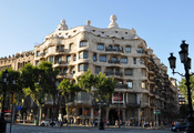 , , antoni gaud__, la pedrera, casa mila, barcelona, __spai ...