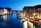 Гранд-канал, venice, венеция, италия, вечер, italy, canal grande