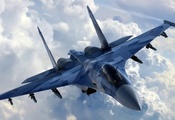 многоцелевой, су-35, Su-35, самолет, сверхманевренный