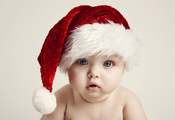 adorable funny, Happy baby, big beautiful blue eyes, merry christmas, child ...