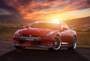 Nissan, , , r35, gt-r, front, , , , red