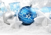 balls, decoration, , presents, ornaments, Merry christmas, new year, snow s ...