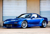 blue, tuning, Mazda, rx-7