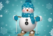 , snowman, ,  , snow, winter