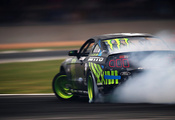 smoke, formula drift, mustang, rtr, Ford, team, monster energy, motion, vau ...