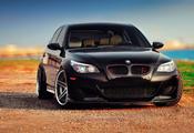 front, m5, black, Bmw, e60