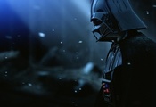 the force unleashed ii, movie, Star wars, helmet, darth vader, snow, armor, ...