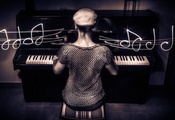 Melodies, music, piano