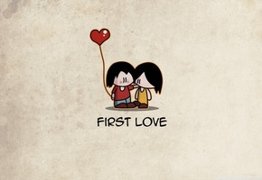 первая любовь, подростки, шарик