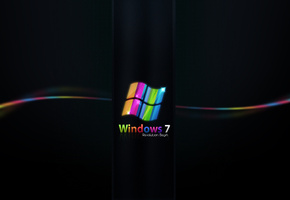 windows 7, разноцветные полоски, линия