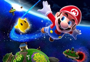 супер Марио, планеты, космос