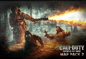 Call of duty, world at war, nazi zombies, дикость