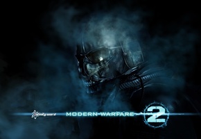 Modern warfare 2, маска, серость, дымка