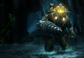 Bioshock 2, Big Daddy, Little Sister,  2, Rapture, , 