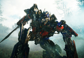 optimus prime, Transformers 2, revenge of the fallen, shia labeouf, the movie, forest battle