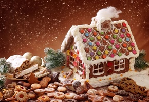 cookie, candyland, biscuit, christmas bake, december festive, gingerbread, Winte house
