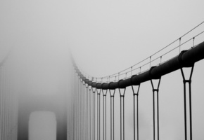 , city, , , golden gate bridge, bridge, San francisco, fog, california