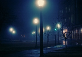 , night, foggy, , , 