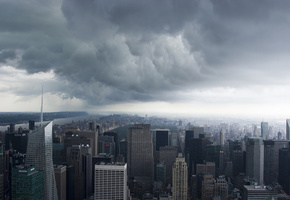 nyc, Storm clouds, , new york, -, manhattan, usa